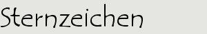 Sternzeichen